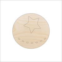 Beach Ball Wood Craft Shape – Laser Cut Baltic Birch Unfinished DIY Wood Art Supplies BCH2 - The Wood Shape Store
