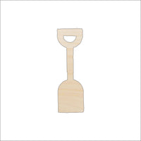 Beach Shovel Wood Craft Shape – Laser Cut Baltic Birch Unfinished DIY Wood Art Supplies BCH3 - The Wood Shape Store