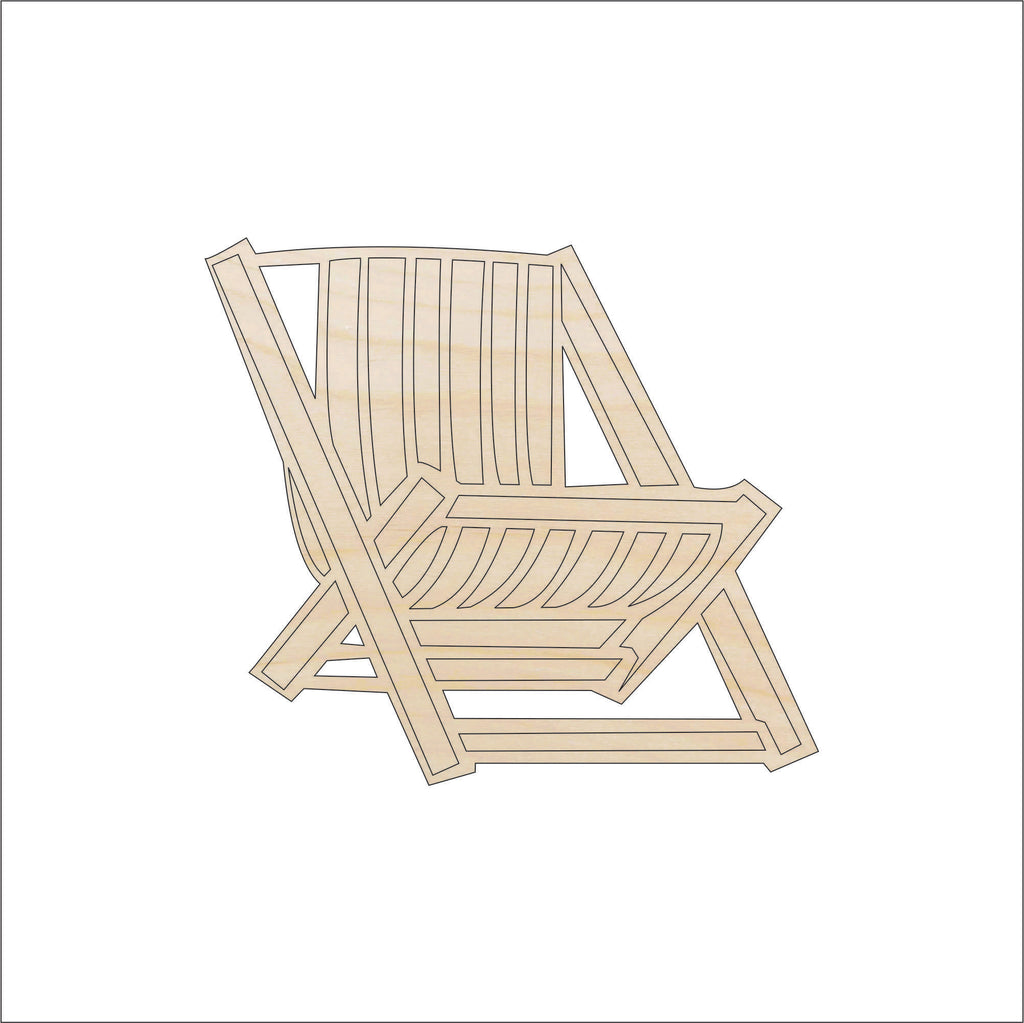 Chair Adirondack Wood Craft Shape Laser Cut Out & Unfinished DIY Craft Supply  BCH9