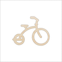 Tricycle Wood Craft Shape – Laser Cut Baltic Birch Unfinished DIY Wood Art Supplies BIK15 - The Wood Shape Store