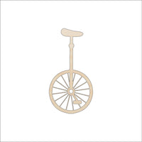 Unicycle Bicycle Wood Craft Shape – Laser Cut Baltic Birch Unfinished DIY Wood Art Supplies BIK2 - The Wood Shape Store