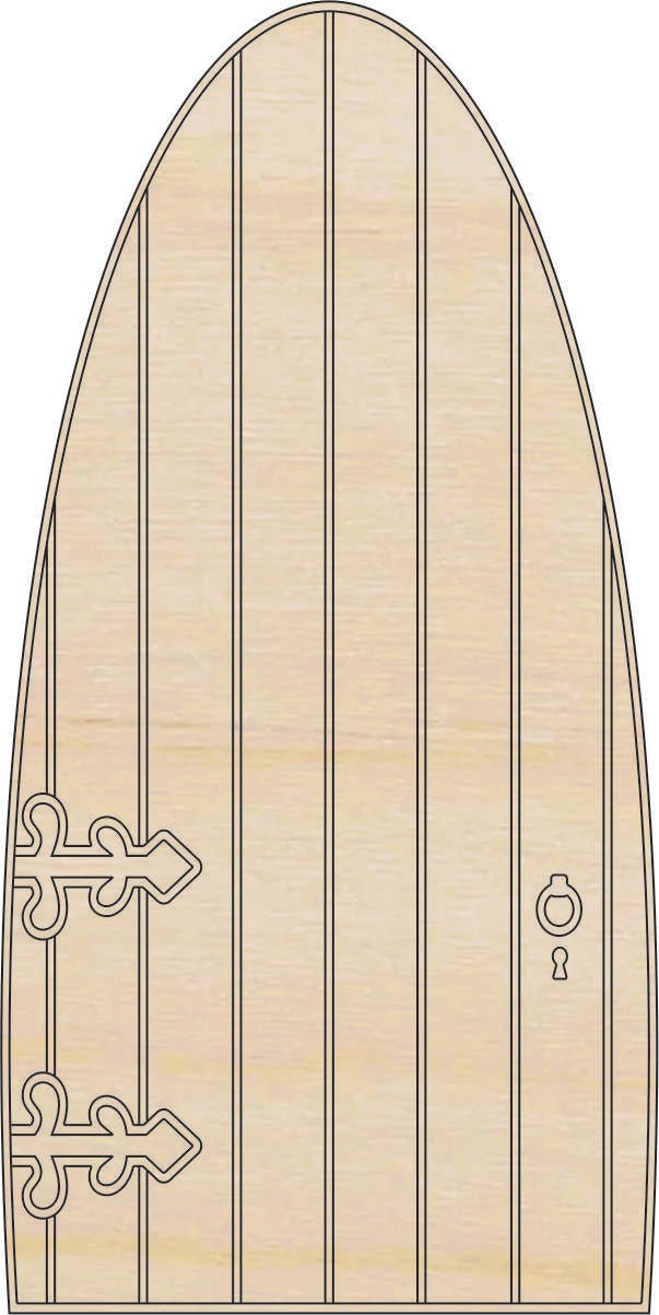 Fairy Door Wood Craft Shape - Laser Cut Baltic Birch Unfinished DIY Wood Art Supplies BLD123 - The Wood Shape Store