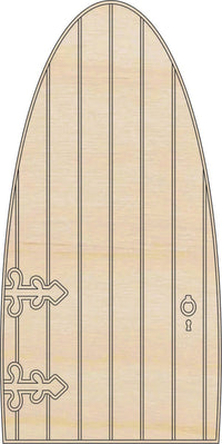 Fairy Door Wood Craft Shape - Laser Cut Baltic Birch Unfinished DIY Wood Art Supplies BLD123 - The Wood Shape Store