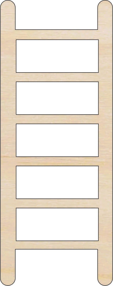 Building Ladder - Laser Cut Out Unfinished Wood Craft Shape BLD128