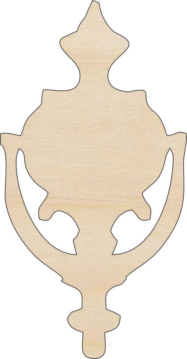 Door Knocker Wood Craft Shape - Laser Cut Baltic Birch Unfinished DIY Wood Art Supplies BLD130 - The Wood Shape Store