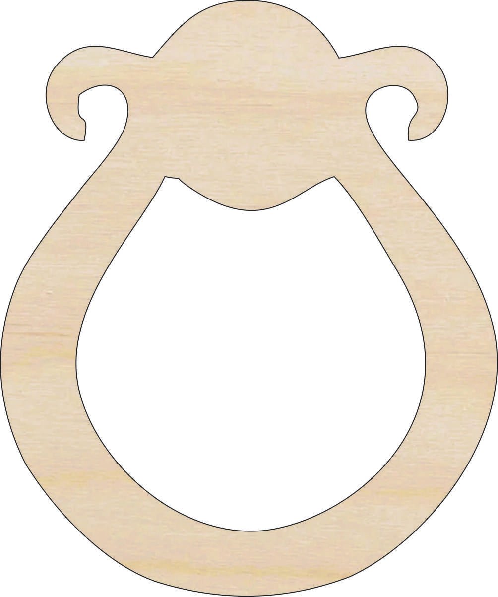 Door Knocker Wood Craft Shape - Laser Cut Baltic Birch Unfinished DIY Wood Art Supplies BLD133 - The Wood Shape Store