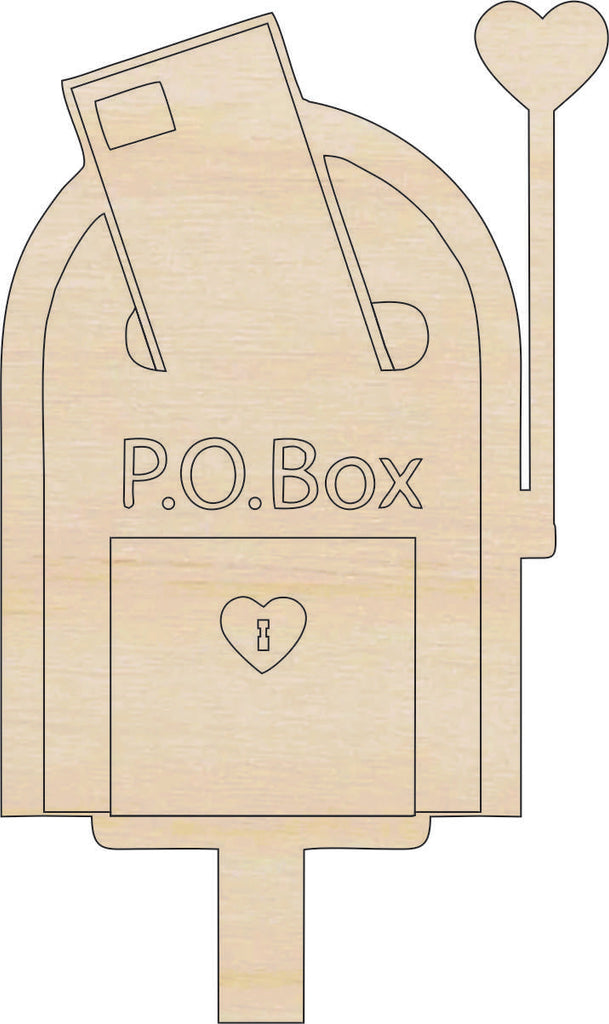 Building Mailbox - Laser Cut Out Unfinished Wood Craft Shape BLD135
