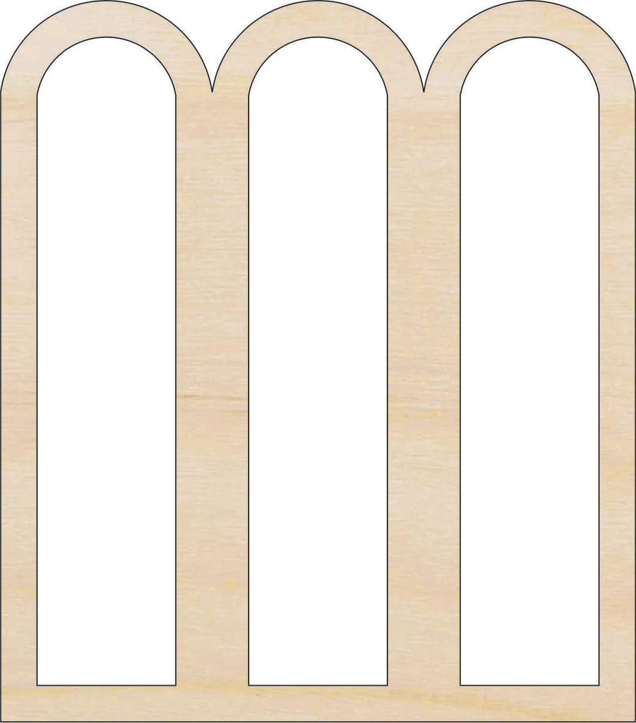 Window - Laser Cut Out Unfinished Wood Craft Shape BLD143