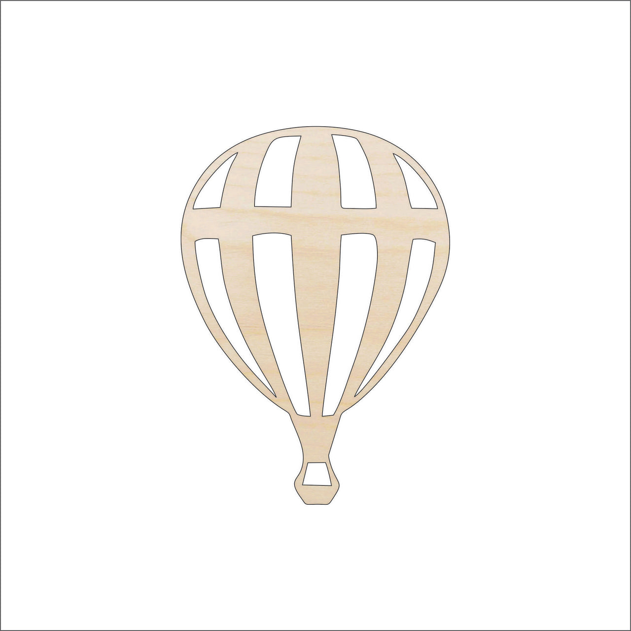 Balloon - Wood Craft Shape - Laser Cut Baltic Birch Unfinished DIY Wood Art Supplies BLN2 - The Wood Shape Store