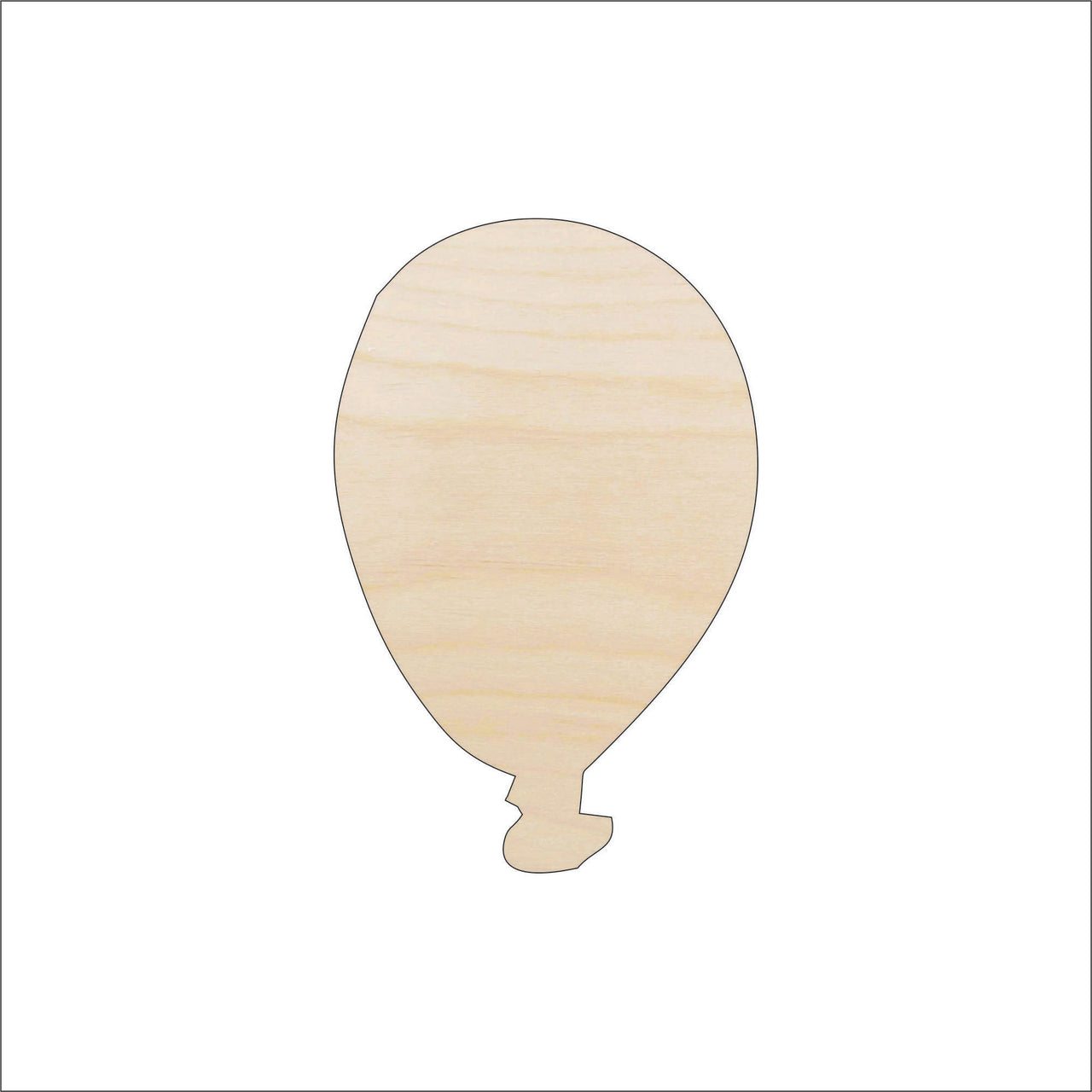 Balloon Wood Craft Shape - Laser Cut Baltic Birch Unfinished DIY Wood Art Supplies BLN7 - The Wood Shape Store