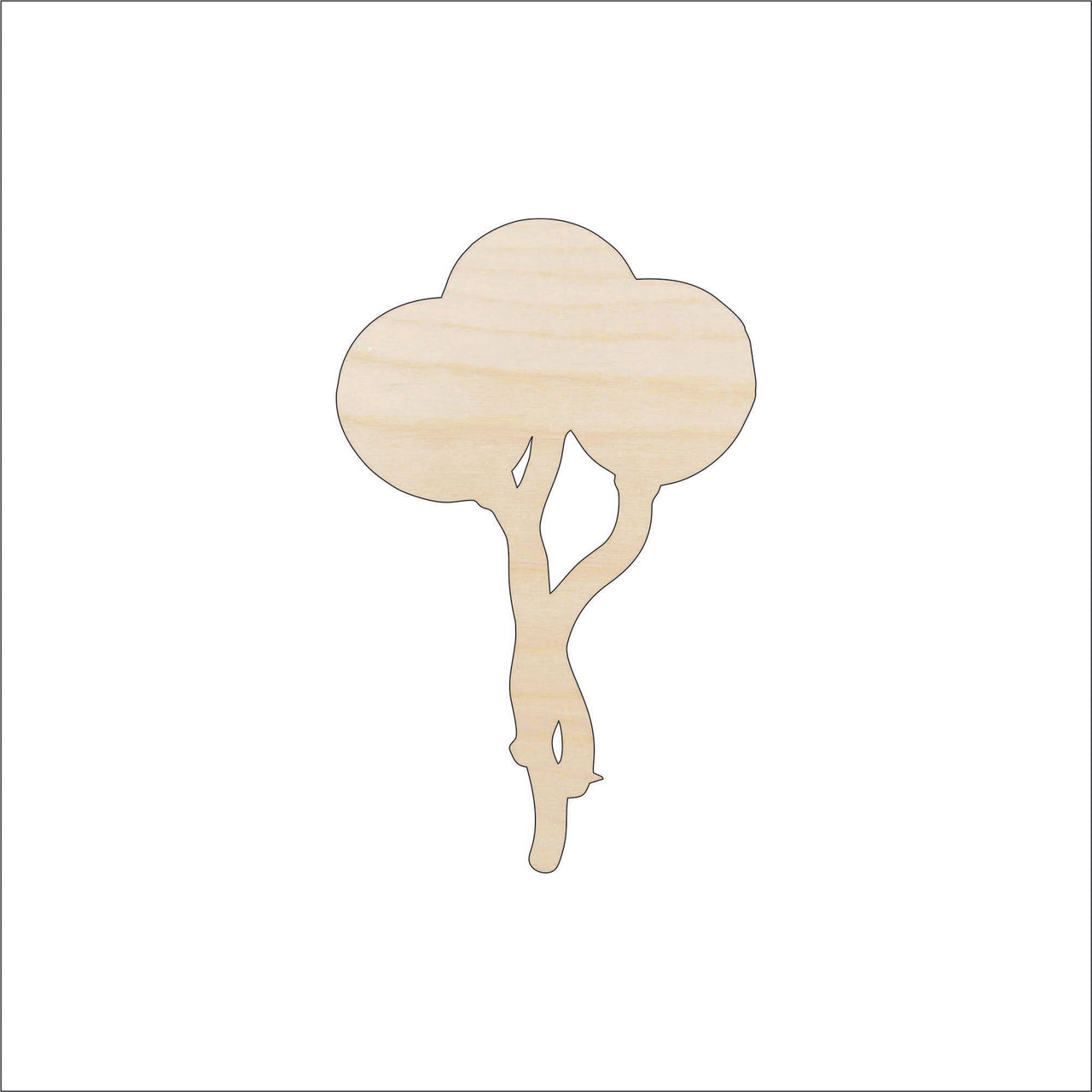 Balloon Wood Craft Shape - Laser Cut Baltic Birch Unfinished DIY Wood Art Supplies BLN9 - The Wood Shape Store
