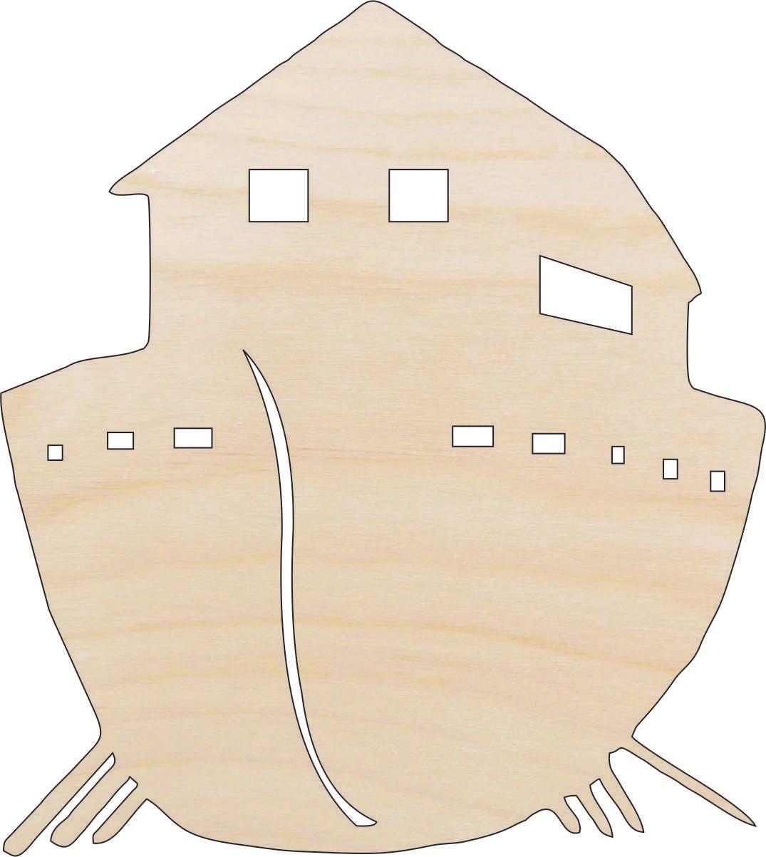 Ark Wood Craft Shape - Laser Cut Baltic Birch Unfinished DIY Wood Art Supplies BOT48 - The Wood Shape Store