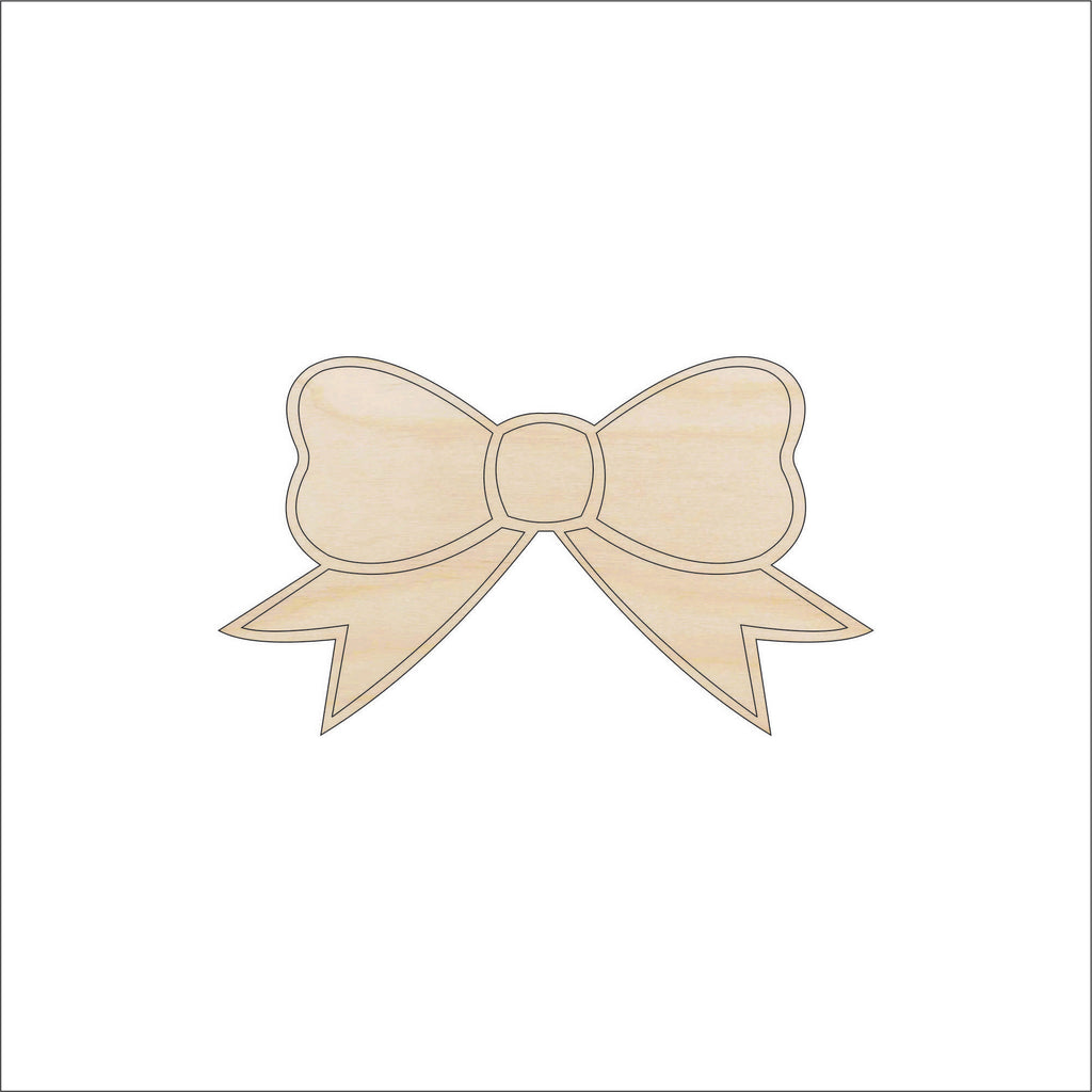 Bow  - Laser Cut Out Unfinished Wood Craft Shape BOW13