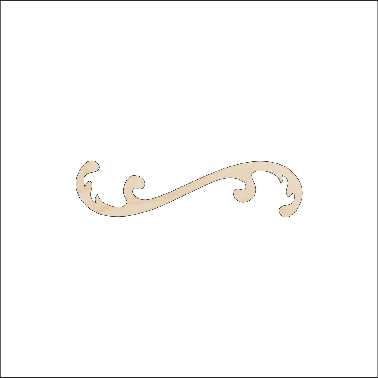 Bow Wood Craft Shape - Laser Cut Baltic Birch Unfinished DIY Wood Art Supplies BOW2 - The Wood Shape Store