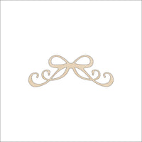 Bow Wood Craft Shape - Laser Cut Baltic Birch Unfinished DIY Wood Art Supplies BOW3 - The Wood Shape Store