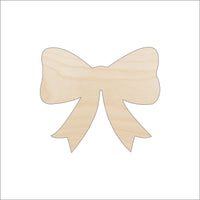 Bow Wood Craft Shape - Laser Cut Baltic Birch Unfinished DIY Wood Art Supplies BOW4 - The Wood Shape Store