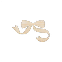 Bow Wood Craft Shape - Laser Cut Baltic Birch Unfinished DIY Wood Art Supplies BOW6 - The Wood Shape Store