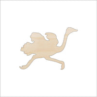 Ostrich Wood Craft Shape - Laser Cut Baltic Birch Unfinished DIY Wood Art Supplies BRD101 - The Wood Shape Store