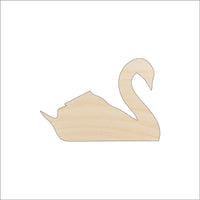 Swan Wood Craft Shape - Laser Cut Baltic Birch Unfinished DIY Wood Art Supplies BRD111 - The Wood Shape Store