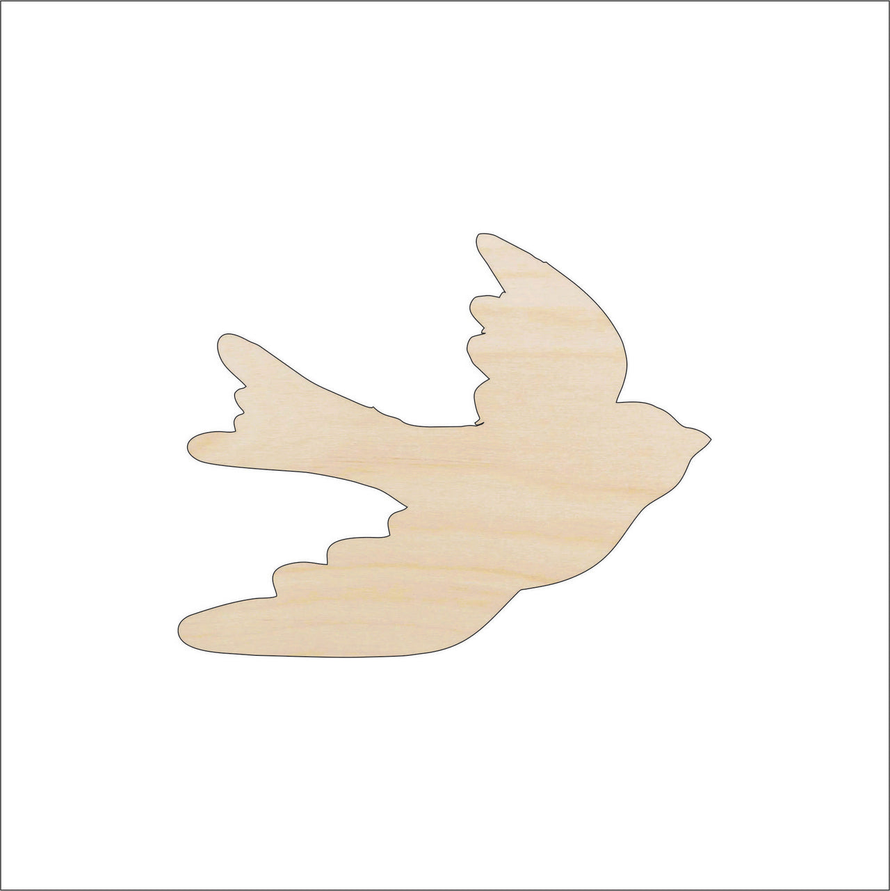 Bird Wood Craft Shape - Laser Cut Baltic Birch Unfinished DIY Wood Art Supplies BRD112 - The Wood Shape Store