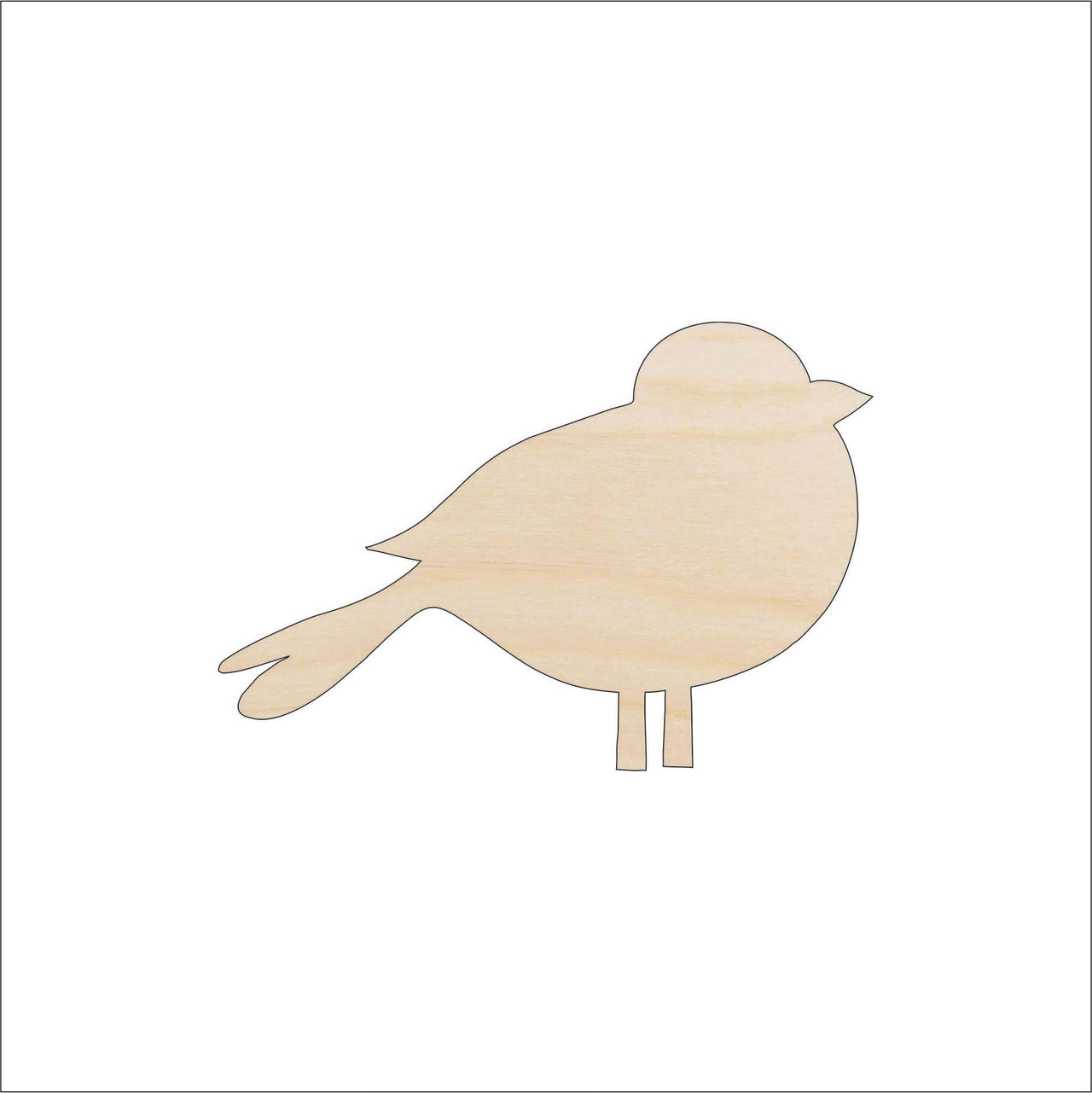 Bird Wood Craft Shape - Laser Cut Baltic Birch Unfinished DIY Wood Art Supplies BRD116 - The Wood Shape Store