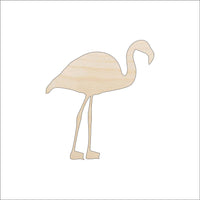 Flamingo Wood Craft Shape - Laser Cut Baltic Birch Unfinished DIY Wood Art Supplies BRD118 - The Wood Shape Store