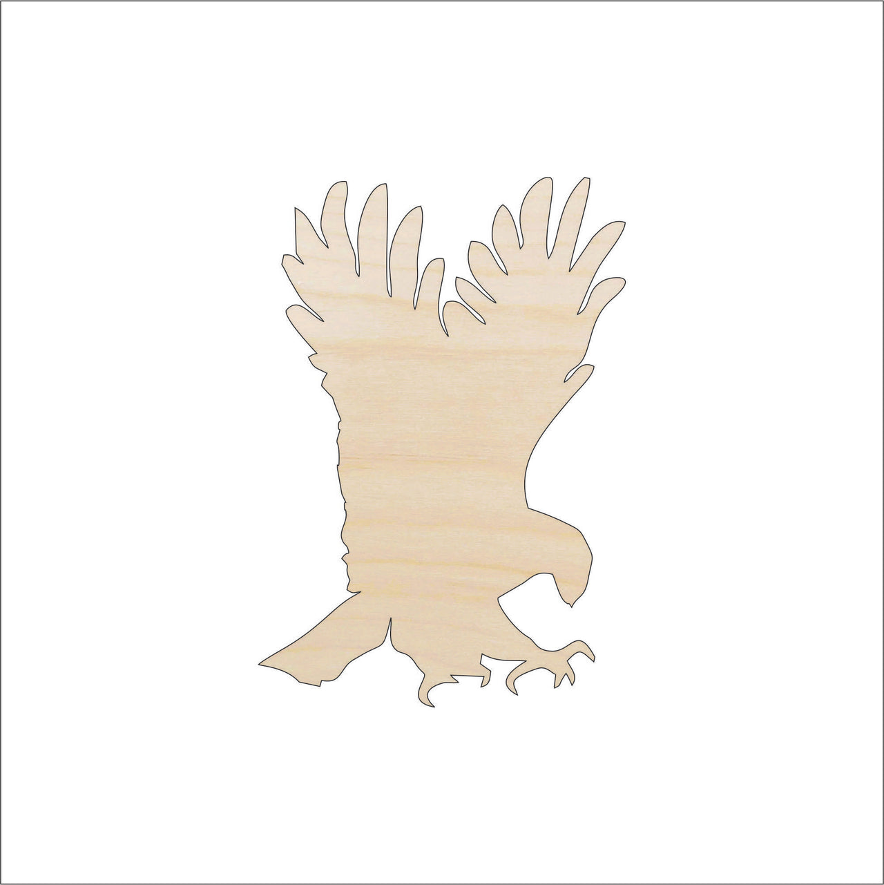 Eagle Wood Craft Shape - Laser Cut Baltic Birch Unfinished DIY Wood Art Supplies BRD119 - The Wood Shape Store