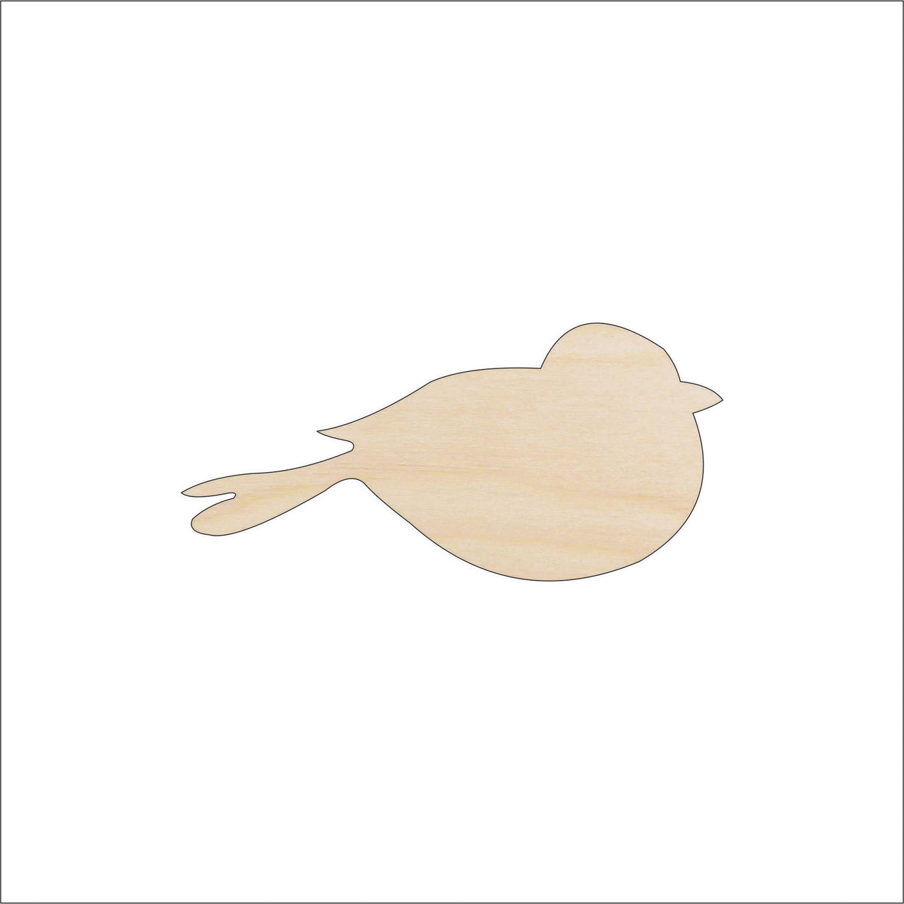 Bird Wood Craft Shape - Laser Cut Baltic Birch Unfinished DIY Wood Art Supplies BRD120 - The Wood Shape Store