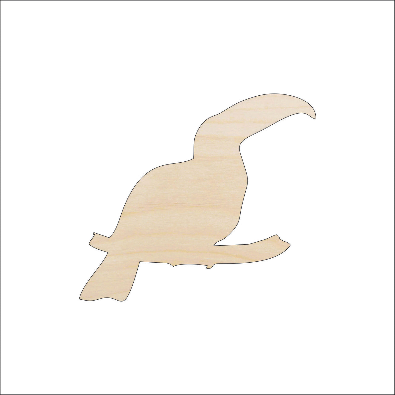 Toucan Wood Craft Shape - Laser Cut Baltic Birch Unfinished DIY Wood Art Supplies BRD124 - The Wood Shape Store