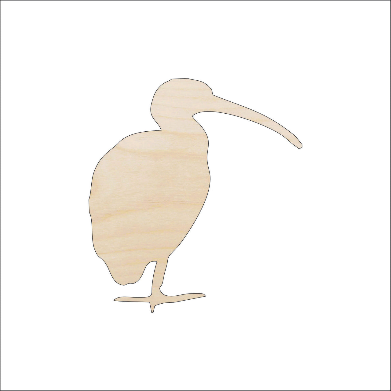 Stork Wood Craft Shape - Laser Cut Baltic Birch Unfinished DIY Wood Art Supplies BRD126 - The Wood Shape Store