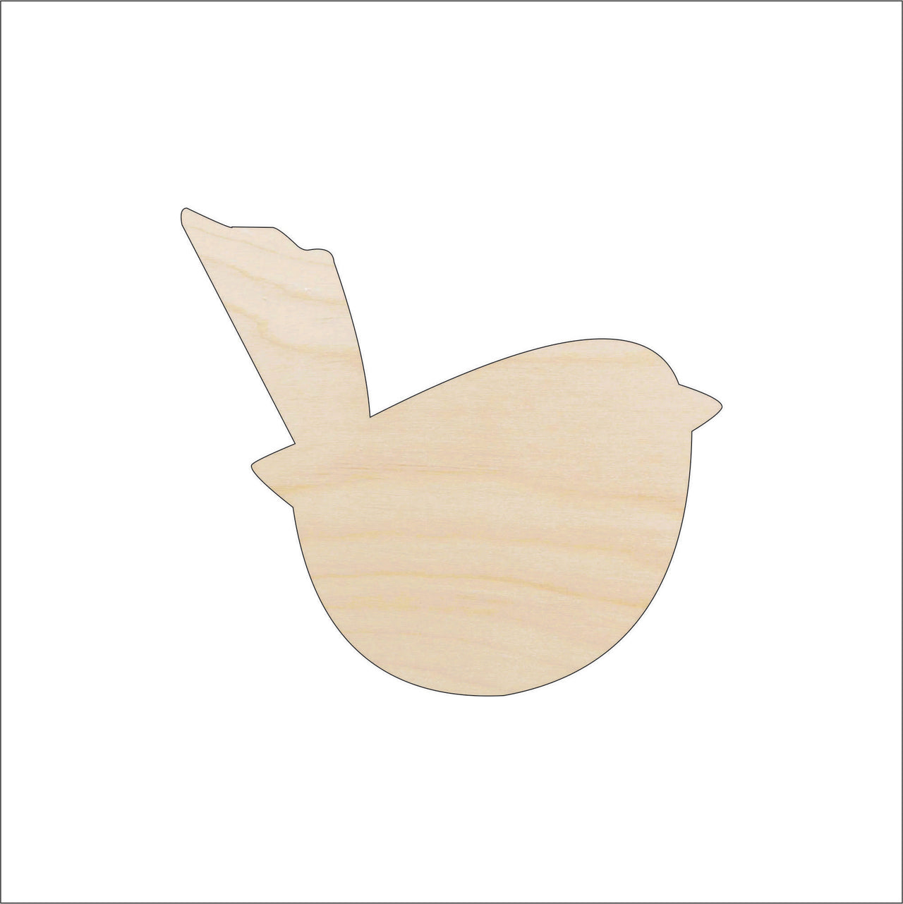 Bird Wood Craft Shape - Laser Cut Baltic Birch Unfinished DIY Wood Art Supplies BRD136 - The Wood Shape Store