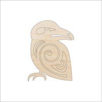 Raven Wood Craft Shape - Laser Cut Baltic Birch Unfinished DIY Wood Art Supplies BRD149 - The Wood Shape Store