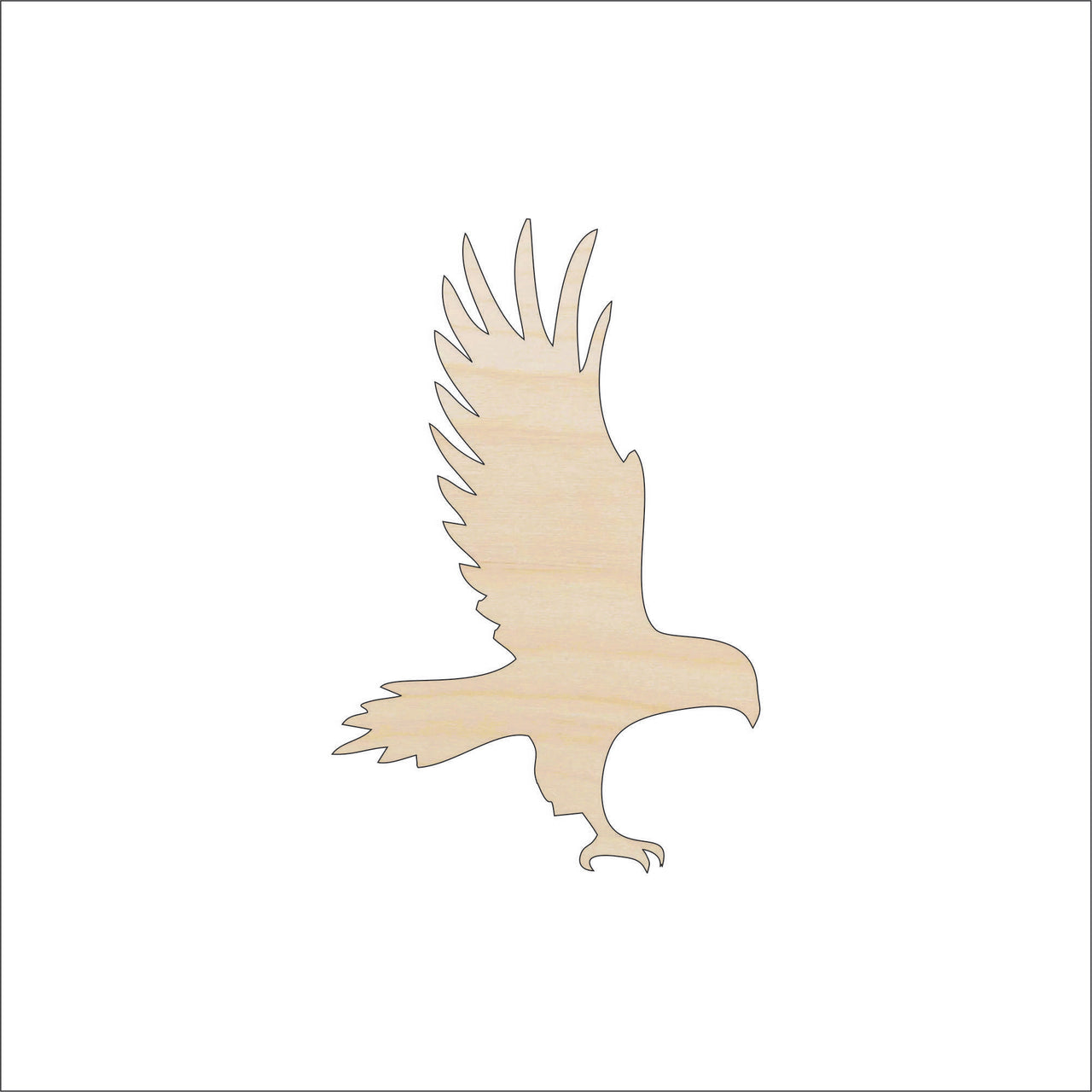 Eagle Wood Craft Shape - Laser Cut Baltic Birch Unfinished DIY Wood Art Supplies BRD153 - The Wood Shape Store