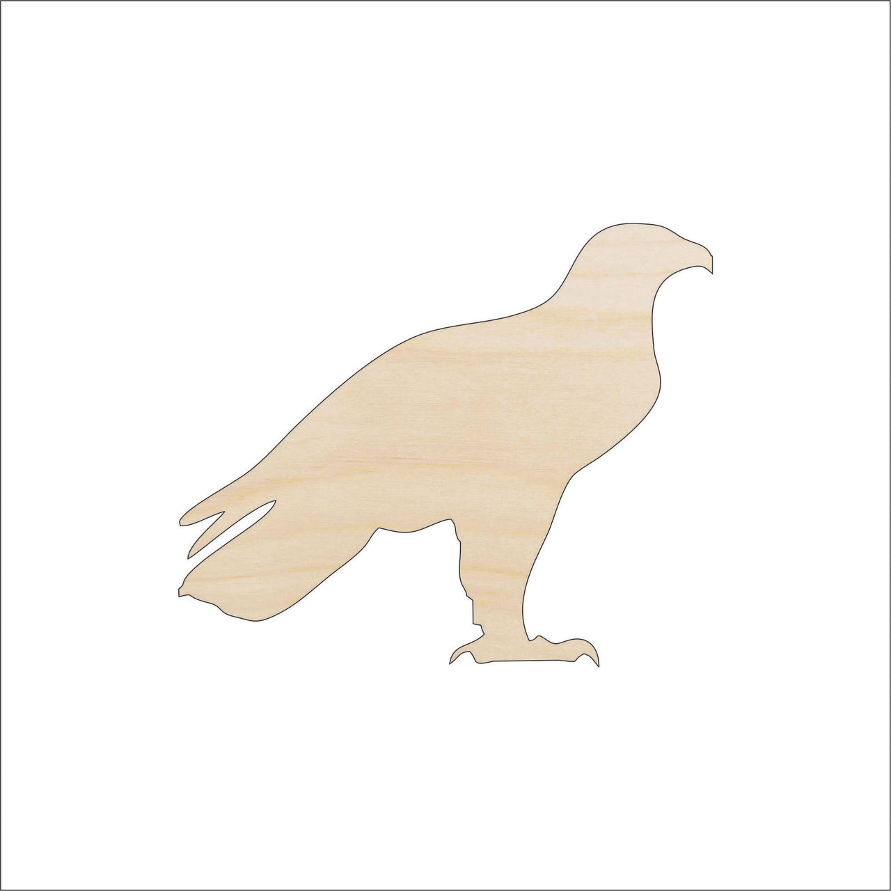 Eagle Wood Craft Shape - Laser Cut Baltic Birch Unfinished DIY Wood Art Supplies BRD157 - The Wood Shape Store