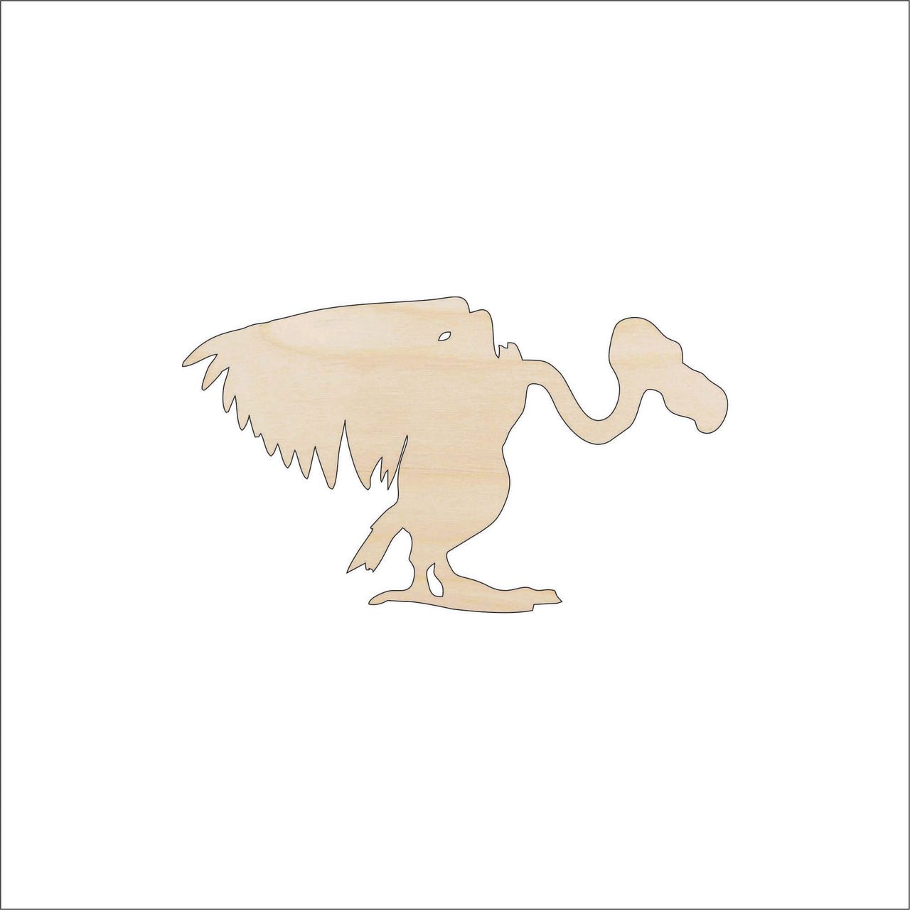Vulture Wood Craft Shape - Laser Cut Baltic Birch Unfinished DIY Wood Art Supplies BRD160 - The Wood Shape Store
