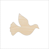 Dove Wood Craft Shape - Laser Cut Baltic Birch Unfinished DIY Wood Art Supplies BRD166 - The Wood Shape Store