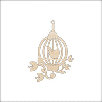 Birdcage Wood Craft Shape - Laser Cut Baltic Birch Unfinished DIY Wood Art Supplies BRD171 - The Wood Shape Store