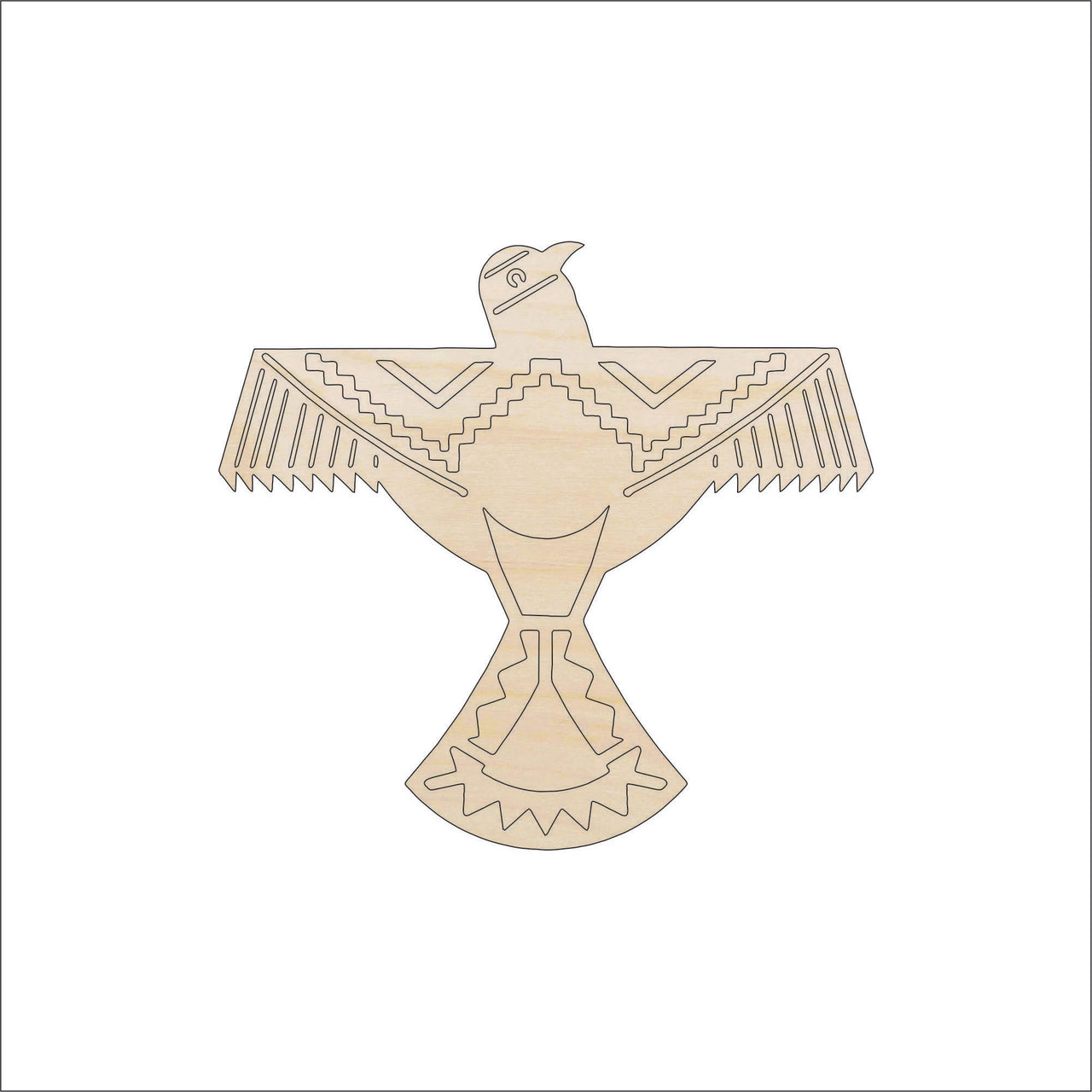 Eagle Wood Craft Shape - Laser Cut Baltic Birch Unfinished DIY Wood Art Supplies BRD174 - The Wood Shape Store