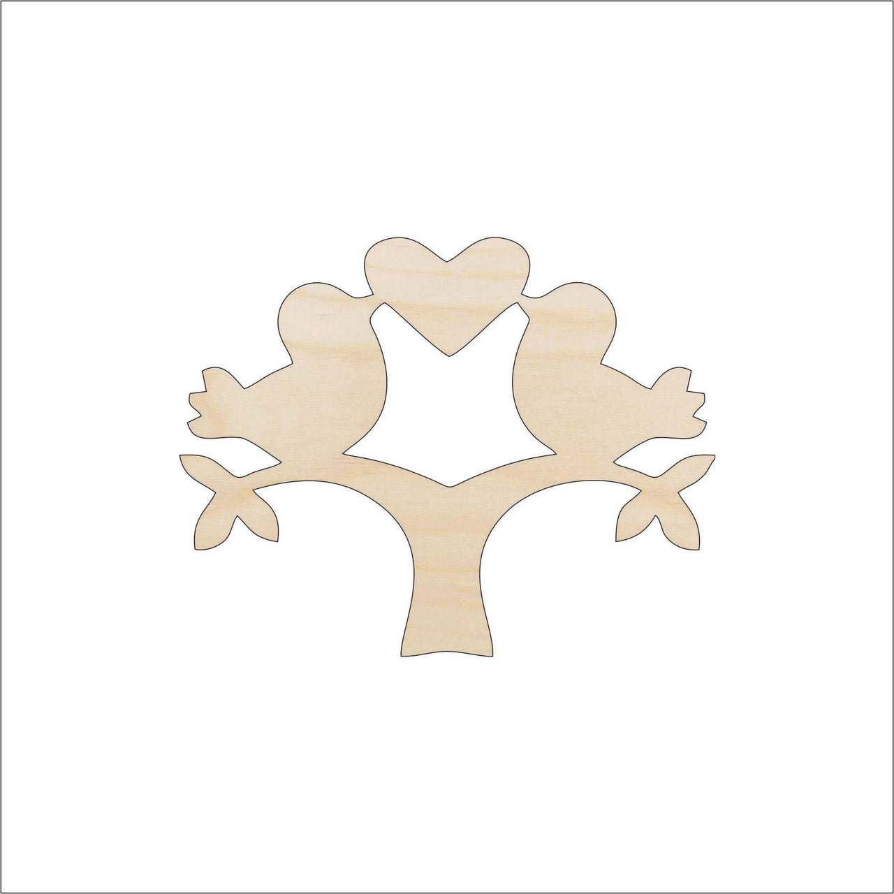 Bird Wood Craft Shape - Laser Cut Baltic Birch Unfinished DIY Wood Art Supplies BRD175 - The Wood Shape Store