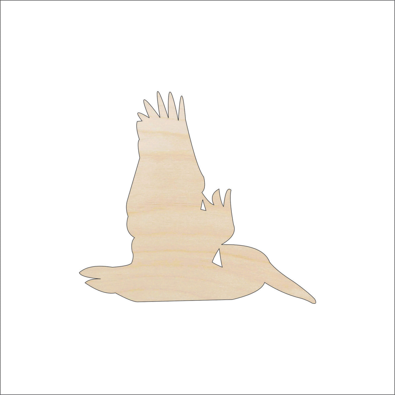 Bird Wood Craft Shape - Laser Cut Baltic Birch Unfinished DIY Wood Art Supplies BRD177 - The Wood Shape Store