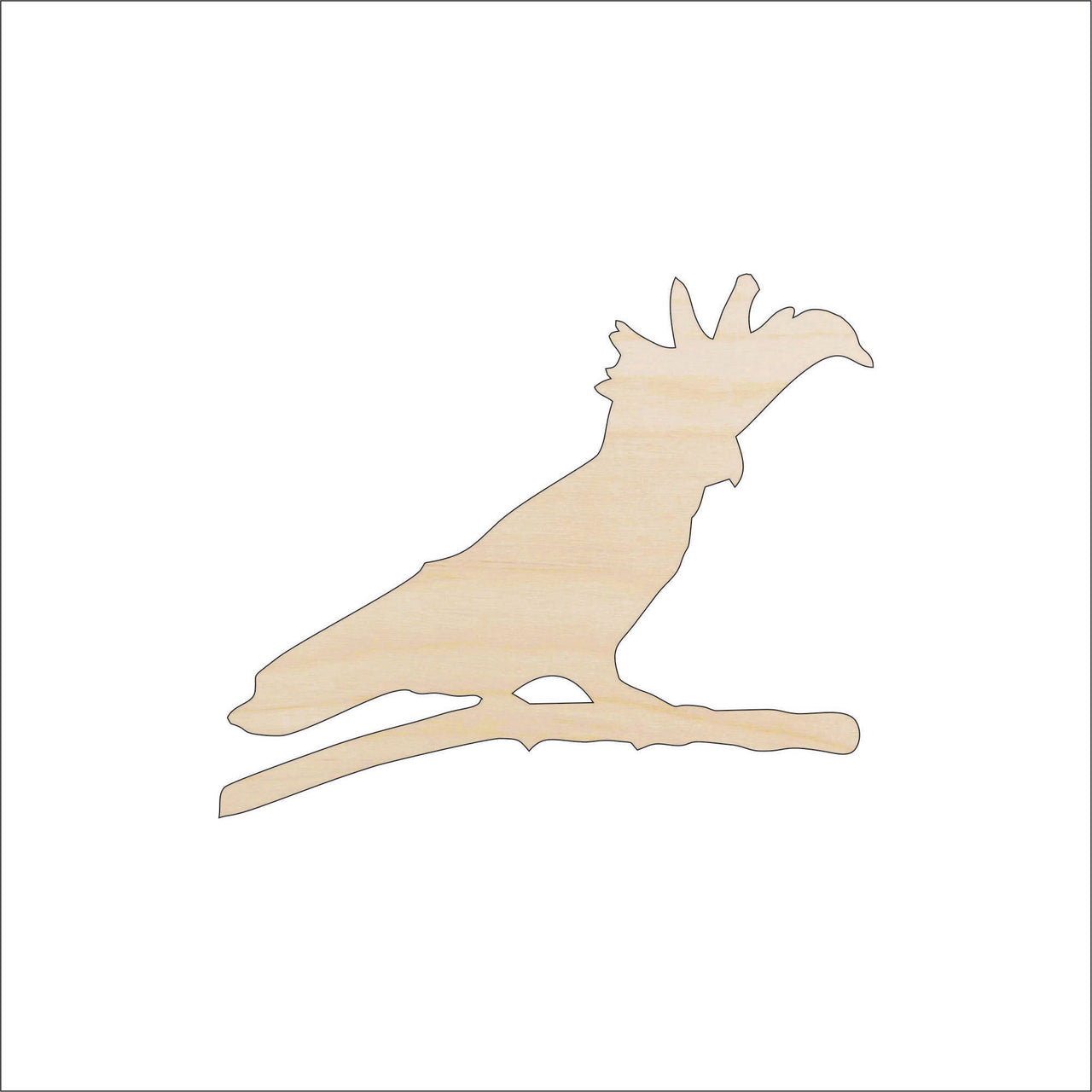 Cockatiel Wood Craft Shape - Laser Cut Baltic Birch Unfinished DIY Wood Art Supplies BRD197 - The Wood Shape Store