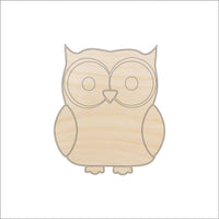 Owl Wood Craft Shape - Laser Cut Baltic Birch Unfinished DIY Wood Art Supplies BRD19 - The Wood Shape Store