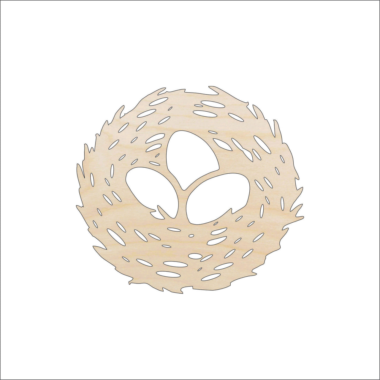 Bird Nest Wood Craft Shape - Laser Cut Baltic Birch Unfinished DIY Wood Art Supplies BRD201 - The Wood Shape Store