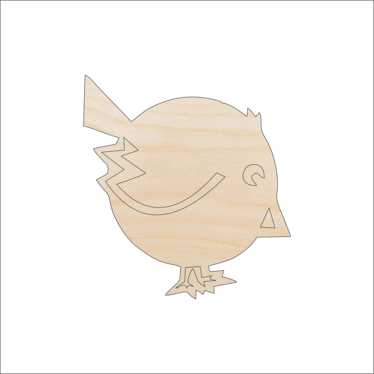 Bird Wood Craft Shape - Laser Cut Baltic Birch Unfinished DIY Wood Art Supplies BRD218 - The Wood Shape Store