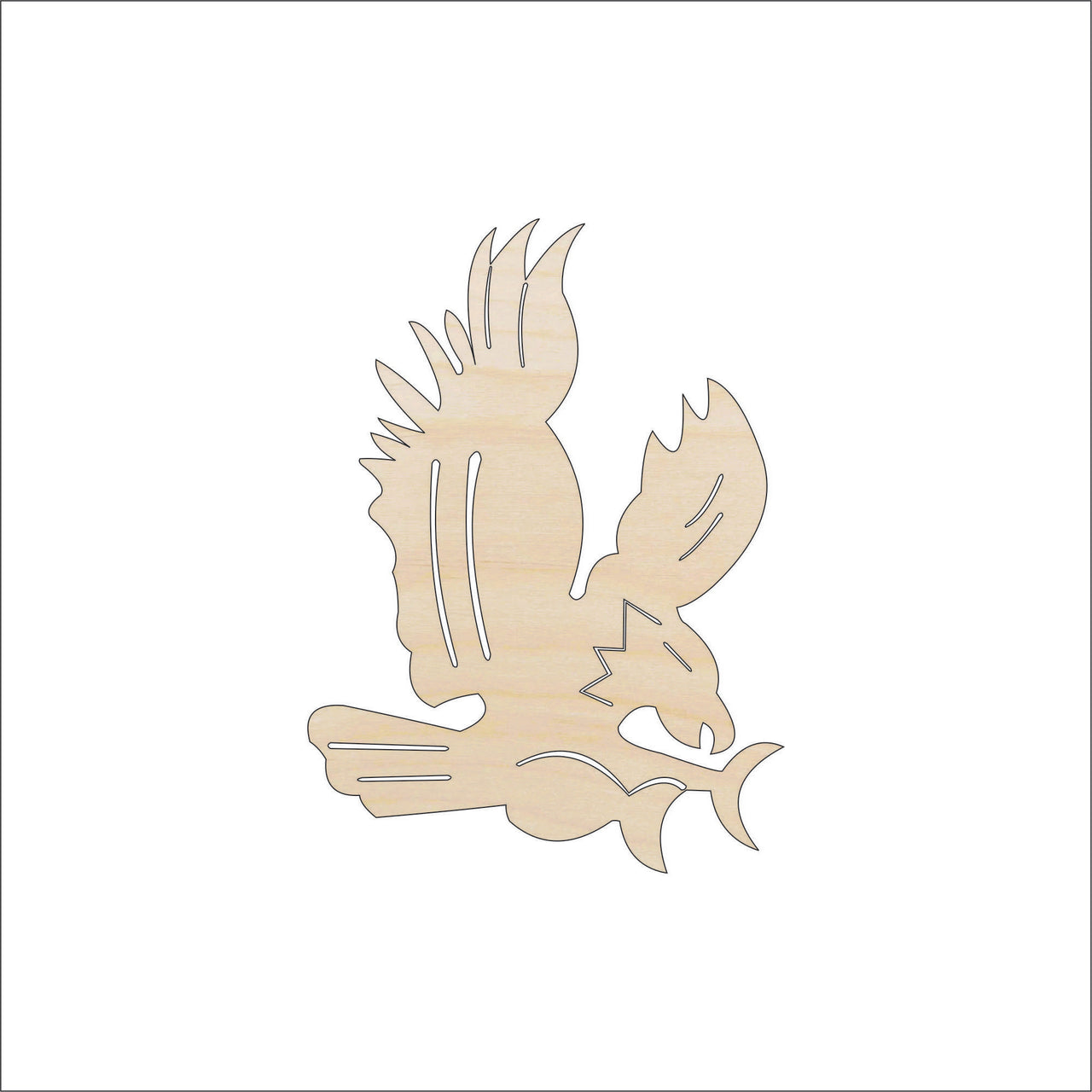 Eagle Wood Craft Shape - Laser Cut Baltic Birch Unfinished DIY Wood Art Supplies BRD221 - The Wood Shape Store