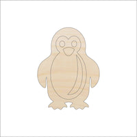 Penguin Wood Craft Shape - Laser Cut Baltic Birch Unfinished DIY Wood Art Supplies BRD225 - The Wood Shape Store