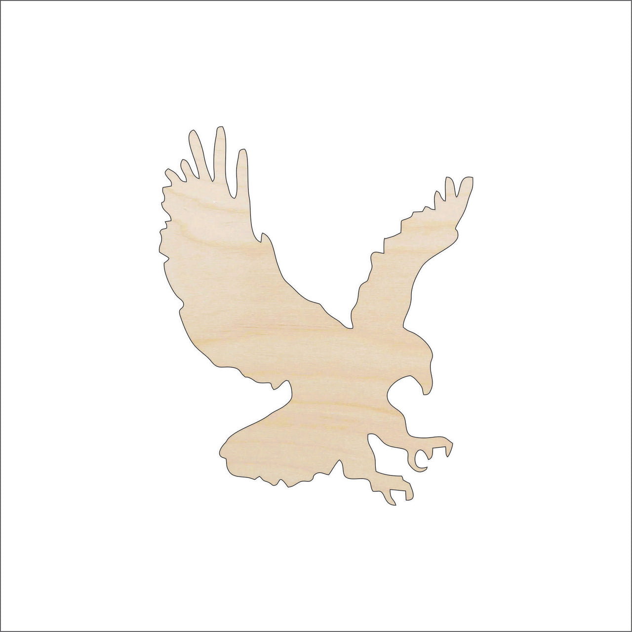 Eagle Wood Craft Shape - Laser Cut Baltic Birch Unfinished DIY Wood Art Supplies BRD233 - The Wood Shape Store