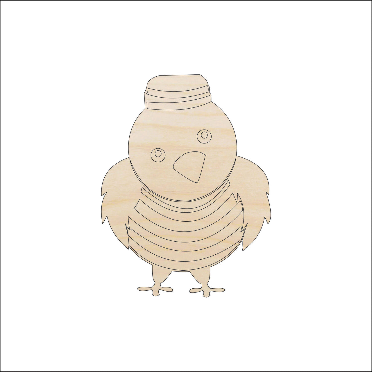 Bird Wood Craft Shape - Laser Cut Baltic Birch Unfinished DIY Wood Art Supplies BRD23 - The Wood Shape Store