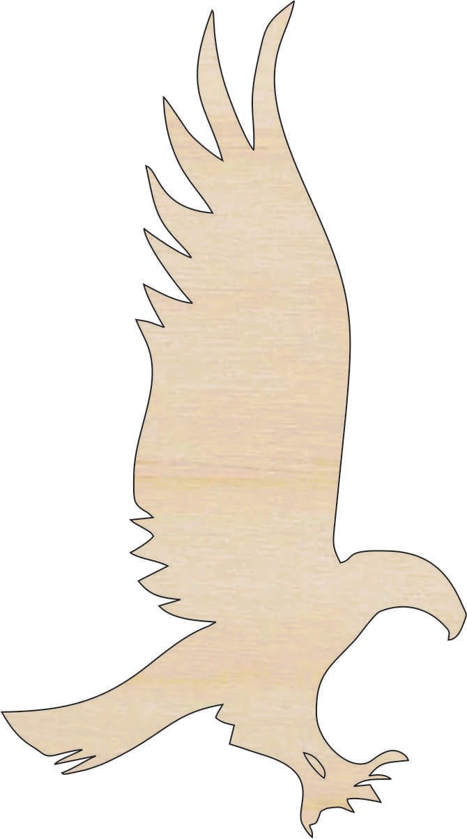 Eagle Wood Craft Shape - Laser Cut Baltic Birch Unfinished DIY Wood Art Supplies BRD240 - The Wood Shape Store