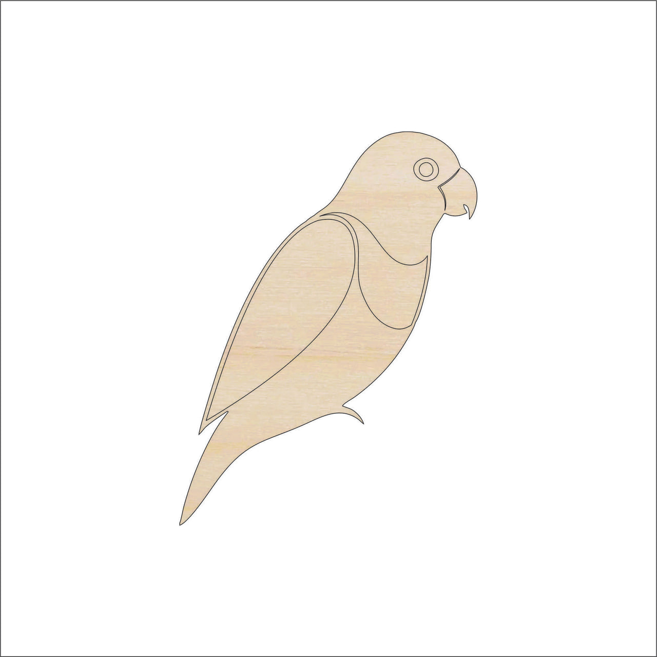 Bird Wood Craft Shape - Laser Cut Baltic Birch Unfinished DIY Wood Art Supplies BRD242 - The Wood Shape Store